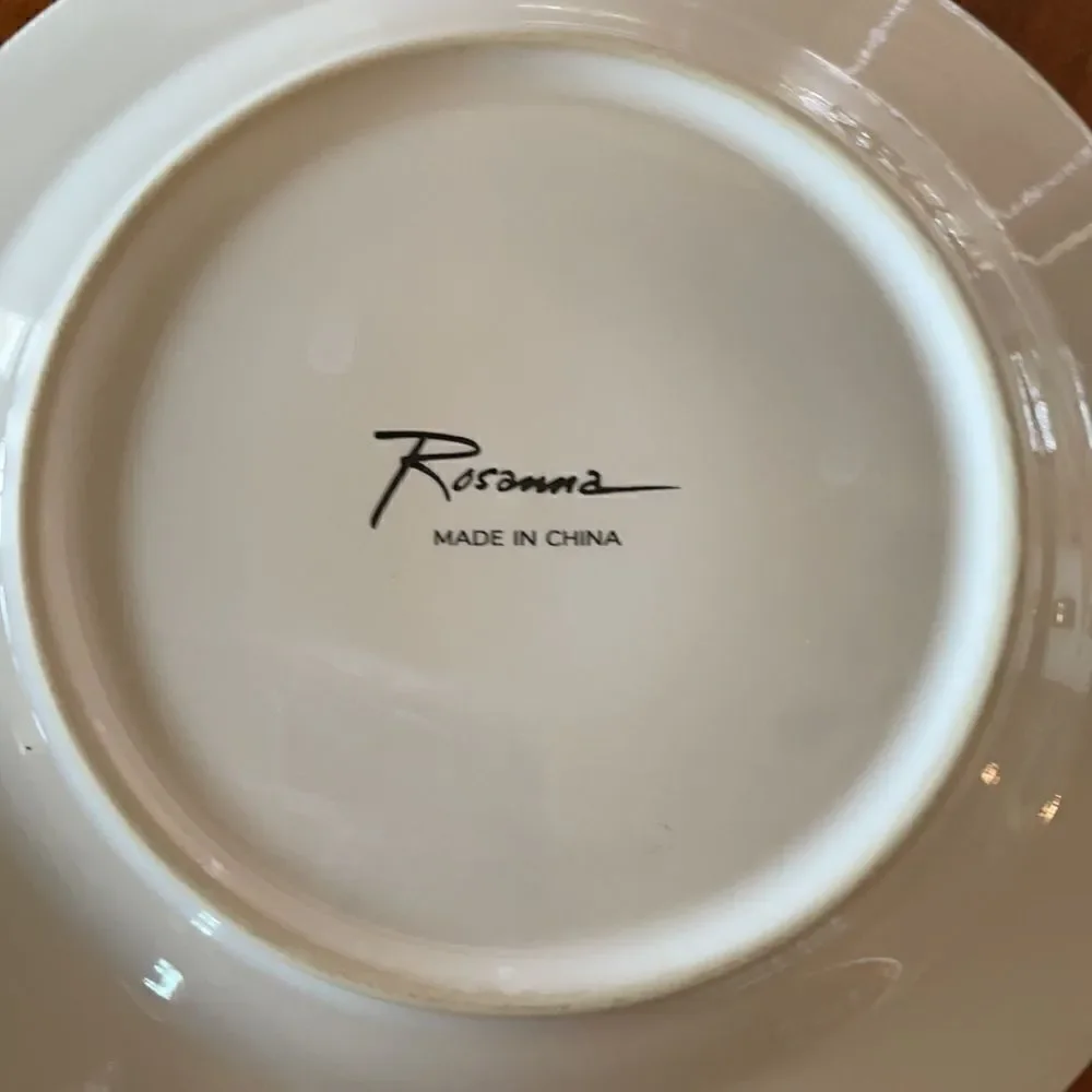 Four Rosanna China Bistro Appetizer Plates